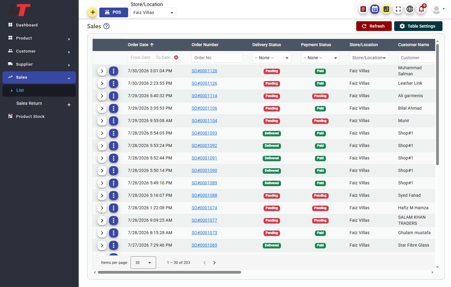 ERP System